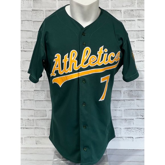 Vintage Rare Oakland Athletics Baseball Jersey Size 44 2001